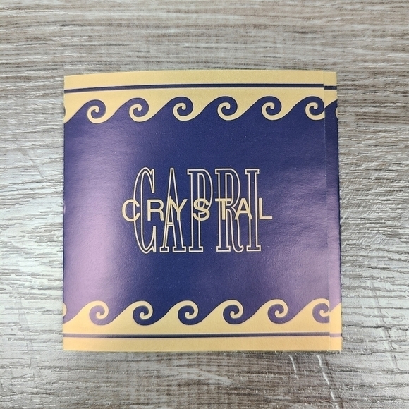 San Remo Set of 4 Italian Capri Crystal Wine Glasses Stemware - Picture 14 of 16